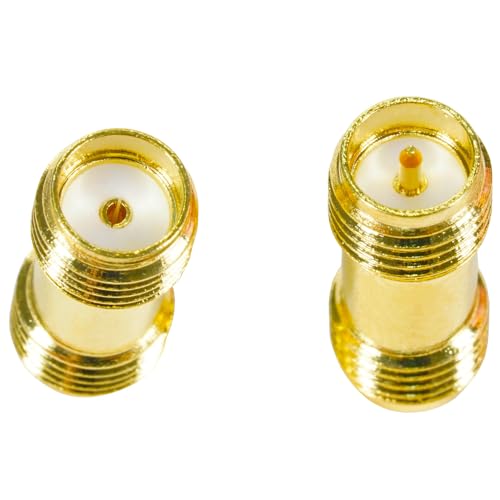 Fohevers 2 Pcs RP-SMA Female Jack to SMA Female Connector RF Coaxial Coax Adapter for Antenna Radio WiFi Router FPV Dron Mobile - Image 4
