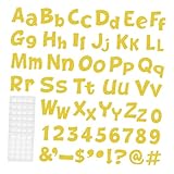 PERSELOSO 216 Stück Teiliges Glitzer-buchstaben Pinnwände Dekorative Papier-buchstaben und Zahlen Buntes Alphabet für Klassenzimmer Partys Büro Heimdekoration