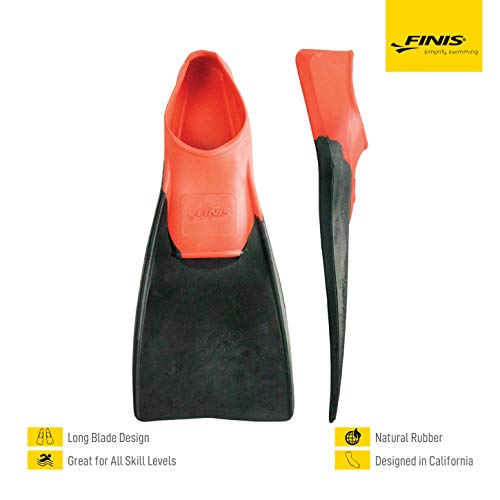 FINIS Long Floating Fins , Red/Black, S