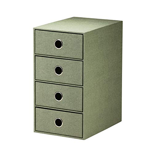 Rössler S.O.H.O. 4 Drawer Box for with Finger Hole, Special Line, Sage,1524452674