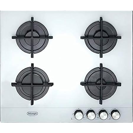 De Longhi SLF 4R60 LB2 - Piano cottura a gas 4 Fuochi da 60 cm, colore  Bianco : Amazon.it: Grandi elettrodomestici