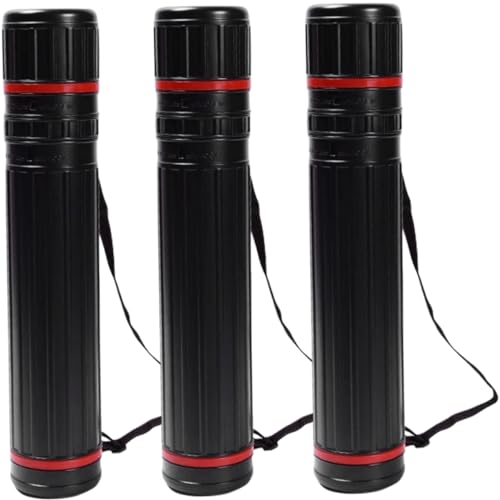 HOODANCOS 3pcs Telescopic Painting Tube Paper Poster Tube Portable Poster Tube Expandable Storage Tube Portable Telescopic Poster Tube Poster Tubes for Mailing Poster Storage Tube
