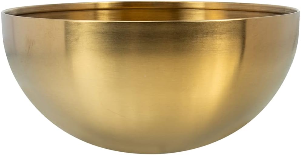 CALLARON Stainless Steel Salad Bowls Decorative Gold Bowl