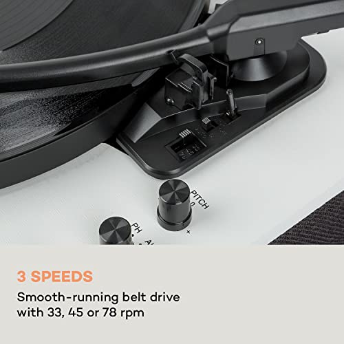 auna TT-Classic Plus Tourne-disque vinyle avec housse anti-poussière et platine Bluetooth avec fonction record 33/45/78… - Les Beatles, Paul McCartney, John Lennon, RIngo Starr, George Harrison auna TT-Classic Plus Tourne-disque vinyle avec housse anti-poussière et platine Bluetooth avec fonction record 33/45/78… – Image 5