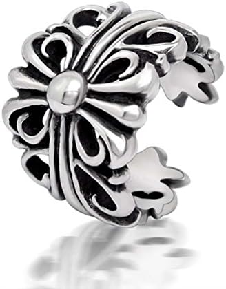 Elefan Cornelia Jewelry Retro Casting Gothic Punk Stainless Steel Cross Chrome Hearts Rings