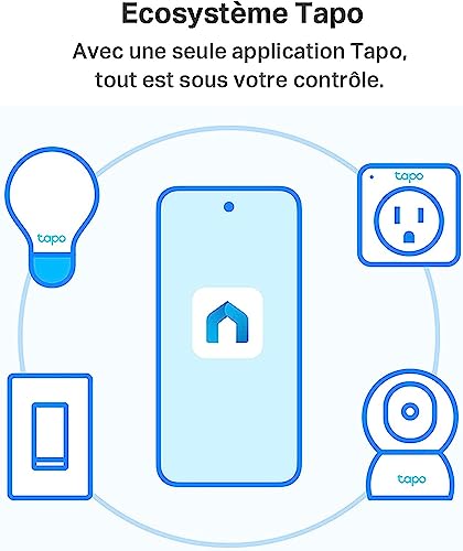 Tapo Ampoule Connectée WiFi, Ampoule LED E27 Blanc Chaud 2700K, Dimmable 8.7W 806Lm, Compatible avec Alexa et Google Home, Commande Vocale, Economie d'énergie, L510E(2-pack)