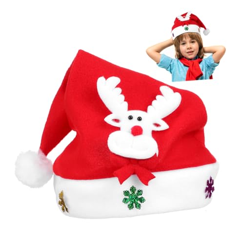 Veemoon Kids Santa Hat Mit Lichtern Festliche Weihnachtsmütze Für...
