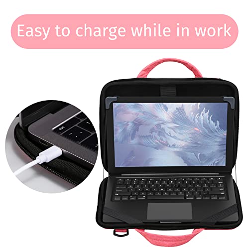 Chromebook Case Hard Shell, Protective Carrying Bag 11.6 Inch for Women (11-11.6 Inch, Pink)4