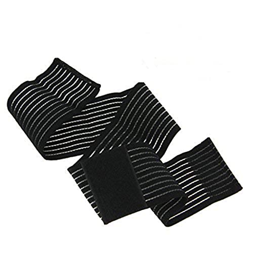 BXT A Pair (2 Pieces) Elastic Breathable Wrap Ankle Support Brace Compression Knee Elbow Wrist Ankle Hand Support Wrap Sports Bandage Strap with Hook & Loop Fastener Straps