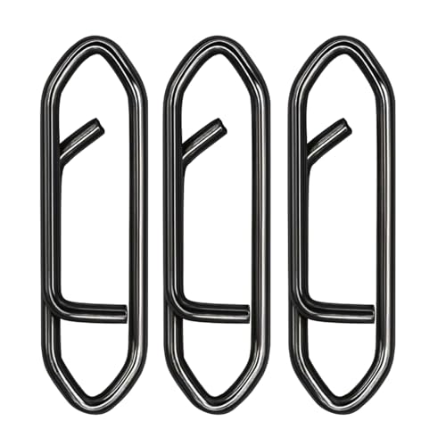 ENERHIKE 50pcs Fishing Power Speed Clips, High Strength Stainless Steel Speed Clip Quick Change Snap Connector, Crankbait Popper Lures Fast Change Conector 25LB