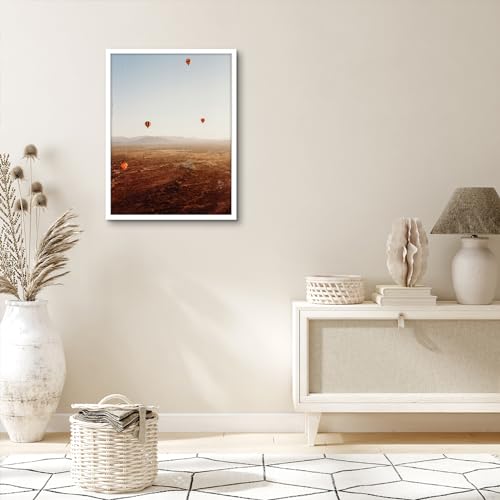 Image of Americanflat 18x24 Poster Frame with Polished Plexiglass - Streamline Collection - Thin Border Picture Frame for Wall Display - Hanging Hardware Included - White (Pack of 2)