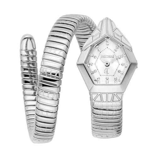 Just Cavalli Reloj Analógico para Mujeres de Cuarzo con Correa en Acero Inoxidable JC1L358M0015