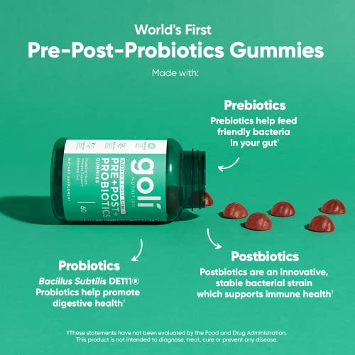 image for Goli Nutritional Supplement, Pre+Post+Probiotics Gummy - 60 Count - Wo