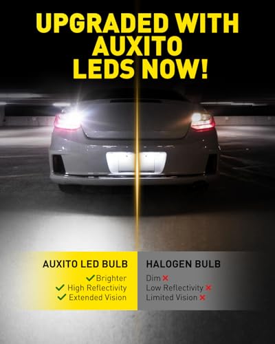 Image of AUXITO 921 LED Bulb Reverse Light, 400% Bright 912 T15 6000K White Canbus Error Free W16W 906 904 Backup Replacement Parking Light Assemblies For Car /Trunk, Pack of 2