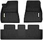 OEDRO Floor Mats Compatible for 2017-2022 Tesla Model 3, Unique Black TPE All-Weather Guard Includes 1st and 2nd Row: Front, Rear, Full Set Liners