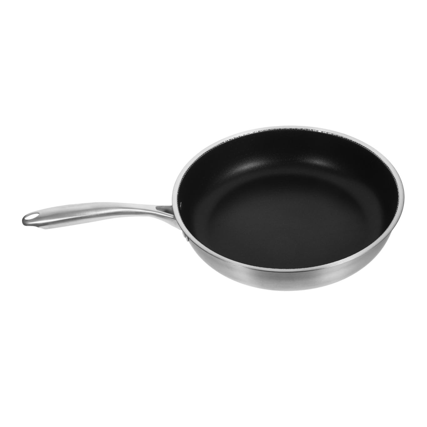 Padella Antiaderente per Uova in Acciaio Inox 30 Cm a Nido D’ape, Padella Piccola per Colazione Resistente alla Corrosione, per Friggere e Rosolare Carne in Cucina Quotidiana