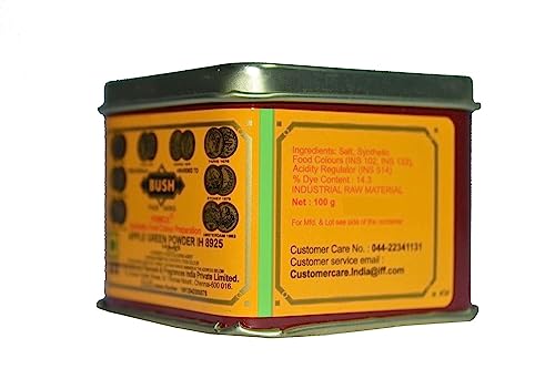 Nithi Foods - IFF, Bush Apple Green Powder IH 8925, Synthetic Food Colour Preparation - 100 GMS