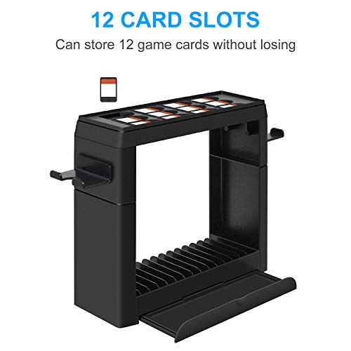Charging Dock for Nintendo Switch Joy-Cons, Pro Controller and Poke Ball Plus Controller, Multifunctional Storage Rack Stand Kit for Nintendo Switch and Switch Accessories