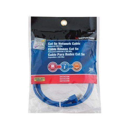 Cable Cat-5E 3' Azul miniatura 1