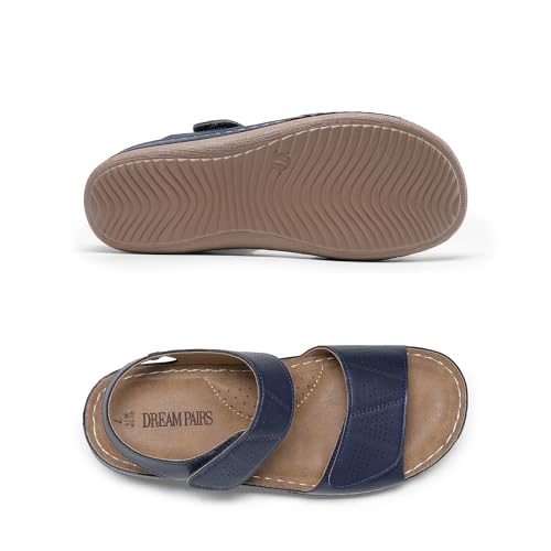 Image of DREAM PAIRS Women's Comfortable Dressy Flats Sandals Open Toe One Band Casual Walking Sandals for Summer