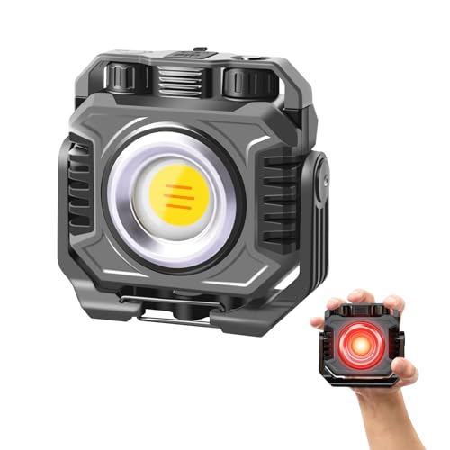 ErayLife Faretto LED a Doppia Faccia, 3000LM Faro LED Ricaricabile, 6 modalità di illuminazione 6000mAh Faretto a...