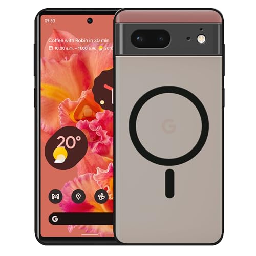 Image of amazon basics Luxury Paper Thin Case Cover for Google Pixel 6A | Matte Finish | Compatible with magsafe | (Black, Google Pixel 6A)