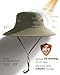 FURTALK Womens Sun Hat Beach Summer Wide Brim UPF 50+ Outdoor Protection Foldable Lightweight Ponytail Bucket Hat Green, One Size