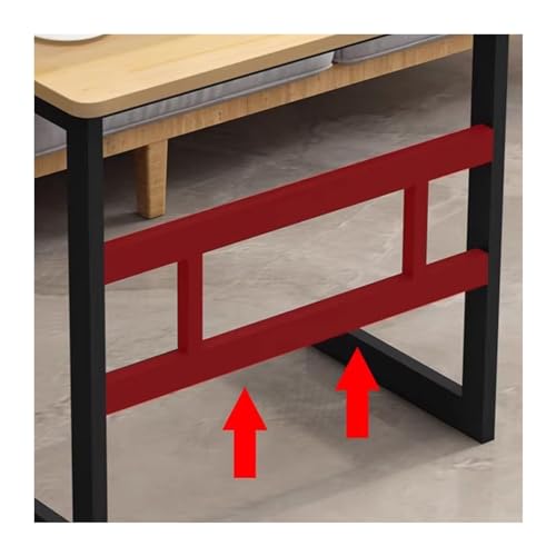 Bureau d'ordinateur minimaliste et table de chevet mobile avec roulettes - 5