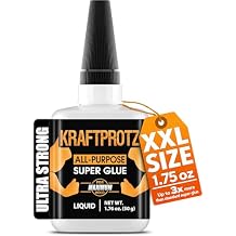 Superglue Thin Liquid XXL Value Size 1.76oz Capillary Action Adhesive for Tight Cracks Fast Wicking for Plastic, Wood & Metal Ultra Clear Industrial Bond