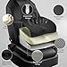 GXHYSW Adult Car Booster Seat Cushion, Memory Foam Wedge Car Seat Cushions for Short People Driving, Portable Driver Seat Cushion to Raise Height 3in for Car Truck Home Office Chair, Black