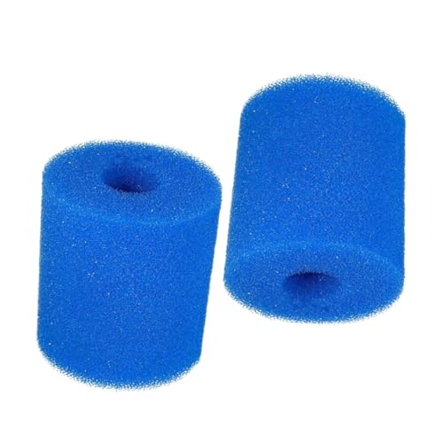 ibasenice 2stücke Wiederverwendbarer Schwamm Poolfilter Hochdichter Filter Schwamm Für Schwimmbad Umwälzpumpe Kompatibel Mit Innen Außenpools Robustes Reinigungstool Für Sauberes Poolwasser