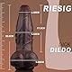 6.6cm Breit Thick Dildo Dick Realistische Dildos XXL Grosser Dildo Silikon Saugnapf Huge Realistic Dildo Schwarz Extrem Anal Dildos Plug Realistischer Diloschwanz Groß für Frauen Männer Weich