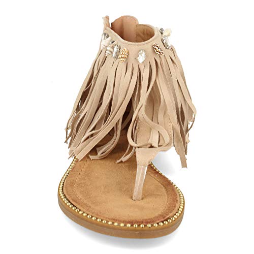 Buonarotti 48147-Sandalo Piatto alla Schiava con