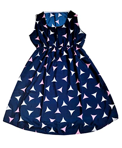 Image of IndiWeaves Kids Girls Crepe Printed Frock Dress for Girls - Regular Fit [Pack of 4] Multicolor1