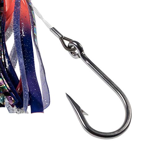 Rite Angler 11″ Chugger Head Trolling Lures Set Of 5 Jet Head Teasers In Carrying Case For Saltwater Offshore Big Game Fishing #TOP3