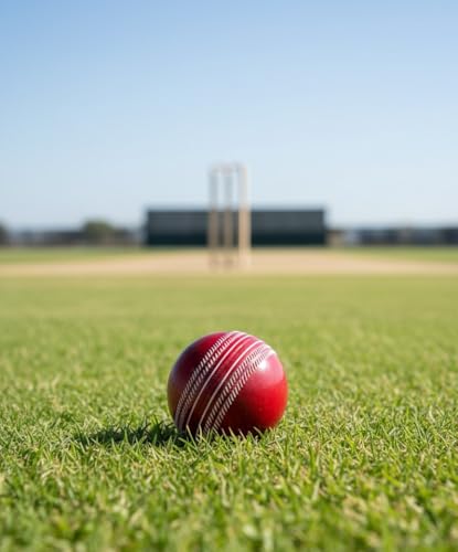 Image of Professional Cricket Ball, Synthetic, Red with White Seam | Indoor & Outdoor Street Cricket | Turf Cricket | Net Practice | Cricket Practice Ball | (Pack of 3)