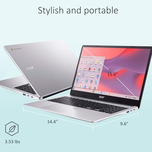Image of Acer Chromebook 315 Plus, 15.6 inch, Intel Pentium Silver N6000, 4GB RAM, 256GB