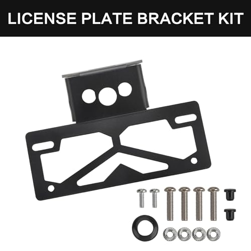 Image of Ninja 500 Fender Eliminator Kit, Tail Tidy License Plate Bracket Holder Motorcycle Fender Eliminator Compatible with Kawasaki Ninja 500 Z500 2024-2026 400 Z400 2018-2023 250 2018-2023