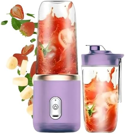 Liquidificador Portátil Recarregável USB - Mixer Juice 400ML com ...