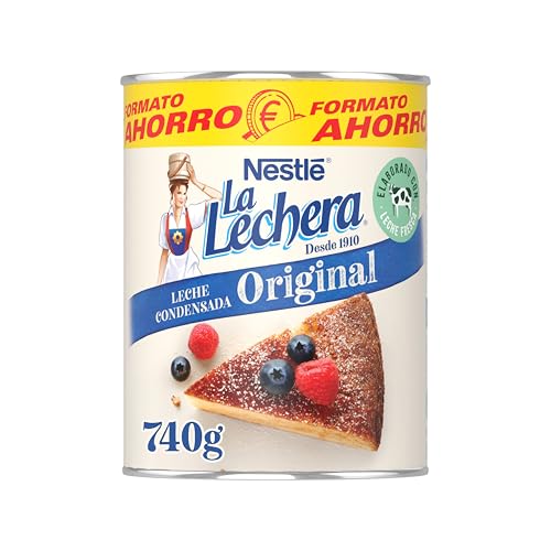 NESTLÉ LA LECHERA Leche Condensada Entera Lata Formato Ahorro, 740g