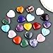 UU UNIHOM 20PCS Natural Crystals Hearts Gemstones Love Stones Set Bulk Rocks Polished Thumb Rose Quartz Pocket Gemstones for Chakra Reiki Balancing Love Mother's Day Bulk Gifts Women Men 0.8 Inch