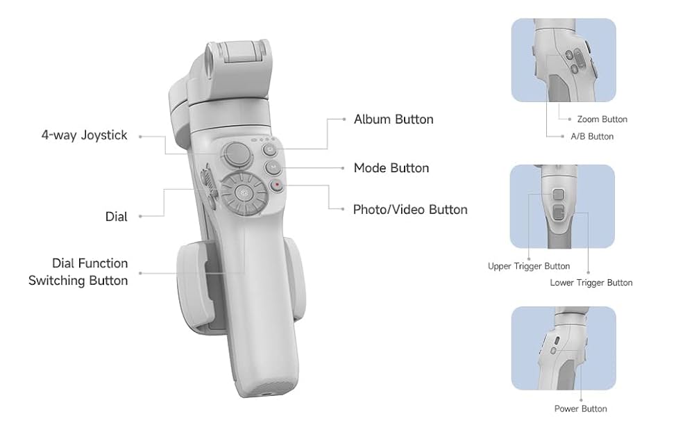 Amazon.co.jp: Feiyutech Vimble 3SE スマートフォンジンバル 3