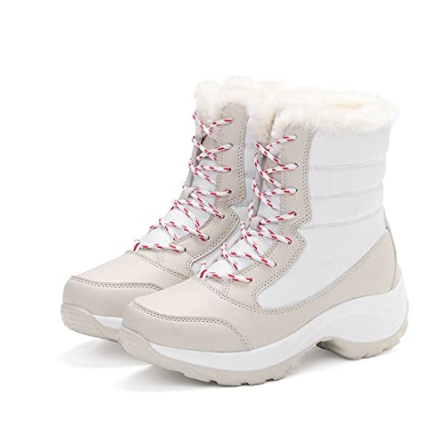 Chaussures d'hiver femmes imperméables bottes de neige à talons