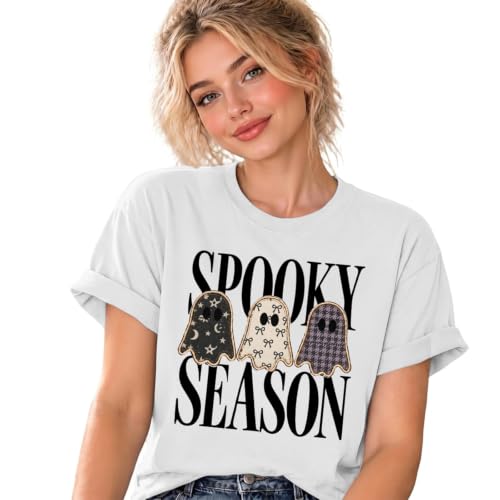 I'm Ready for The BER Months Tops Halloween V Neck Graphic Shirts for Women - image 2