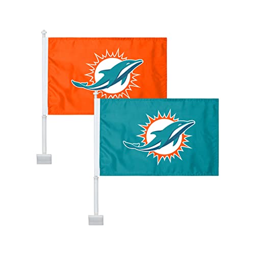FOCO NFL 2 Pack Solid Car Flags