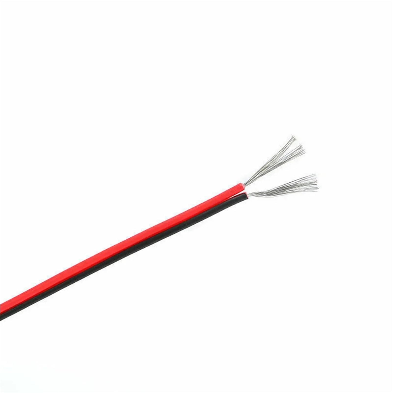 Cable flexible de silicona negra - Cable paralelo de cobre estañado de 10-30 AWG - Clasificación de 600 V, rango de temperatura de -60 a +200 °C(10AWGx2Px5meter)