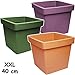 Produktbild alles-meine.de GmbH Design - XL - großer Blumentopf / Pflanzkübel / Pflanzschale - 40 cm * 40 cm - 40 Liter - bunter Farb-Mix - eckig / viereckig - Gross - Kunststoffkübel - Über..