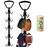 TrainBoy Hockey Drying Rack, Hockey Gear Drying Rack with 5 Durable Adjustable Hooks, Hold Up to 175 lbs,for Ice Field Hockey Goalie Lacrosse Football Baseball Softball Camping Fishing Accessories