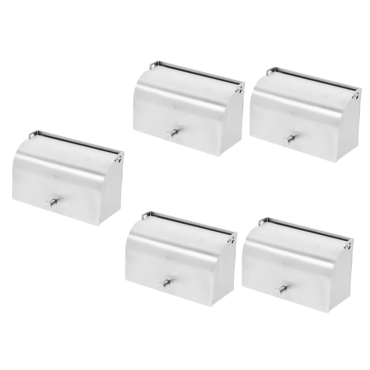 MAGICLULU 5 Pz portaspazzolini Organizzatore spazzolini da denti Portaspazzolino con copertura spazzolino denti Forniture per la casa organizer da parete Acciaio inossidabile 304 spazzolato