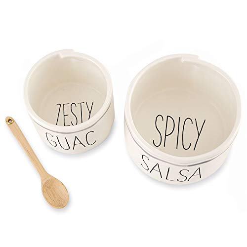 Mud Pie Set di ciotole per salsa dipinte da 3 1/2 x 5 3/4 Dia | mestolo 5 1/2, verde